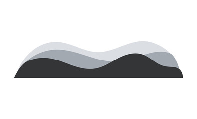 Curve sound wave for music making and podcast recording sings. Vector illustration in graphic design isolated