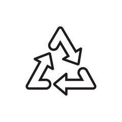 Recycle icon. Reusing symbol. Recycle sign Transparent background. Recycle PNG