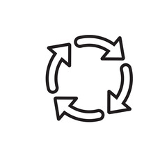 Recycle icon. Reusing symbol. Recycle sign Transparent background. Recycle PNG
