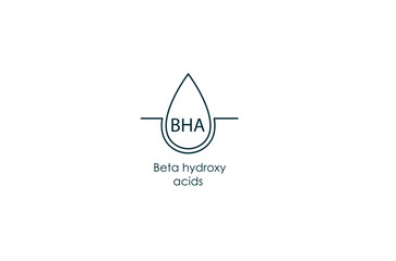 BHA cosmetic serum icon vector illustration 