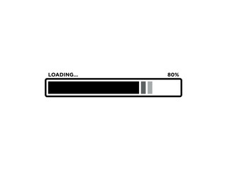 Loading Sign Icon Vector Template