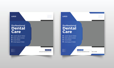 Modern online webinar social media post ads banner template design for medical or doctors