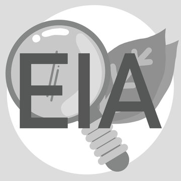 EIA, Environmental Impact Assessment for Ecofrieandly city in flat style illustration  vector