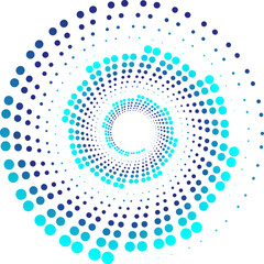 Round dot comic gradient trendy decorative abstract background website template