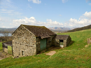 Fototapeta na wymiar English Lake District barn