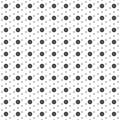 Square seamless background pattern from geometric shapes are different sizes and opacity. The pattern is evenly filled with black optic cable symbols. Vector illustration on white background