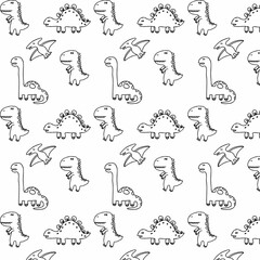Background with dinosaurs.