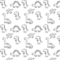 Background with dinosaurs.