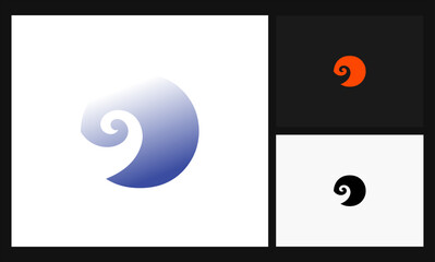  letter O concept design aqua, water, wave, ocean logo