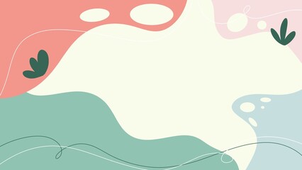 Abstract background minimalist style Hand drawn various shapes , illustrations