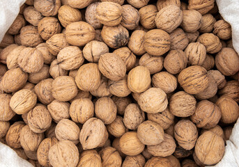 background of walnuts
