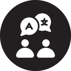 conversation glyph icon