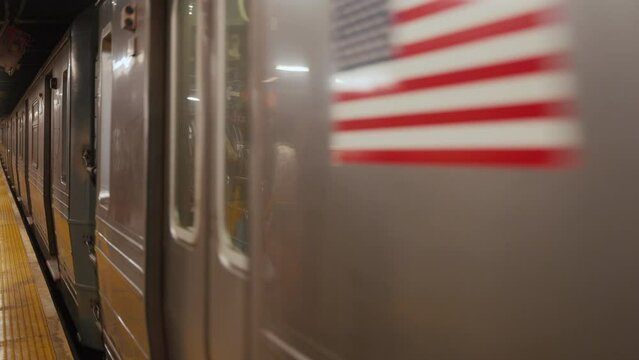New York subway train 4K prores 422