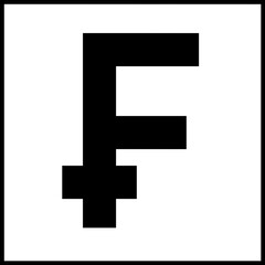 Franc Currency Symbol, Pixel perfect