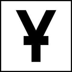 Obraz premium Yuan Currency Symbol, Pixel perfect