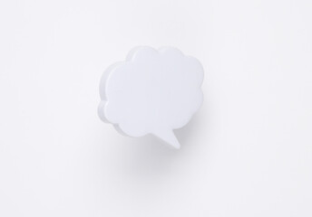 Speech bubble isolated on white background