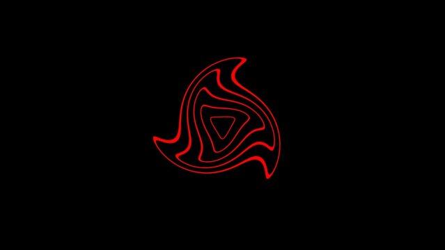 digital technology tunnel radio wave signal visual on star pattern background