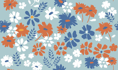 Floral background for textile, swimsuit, pattern covers, surface, wallpaper, gift wrap.	
