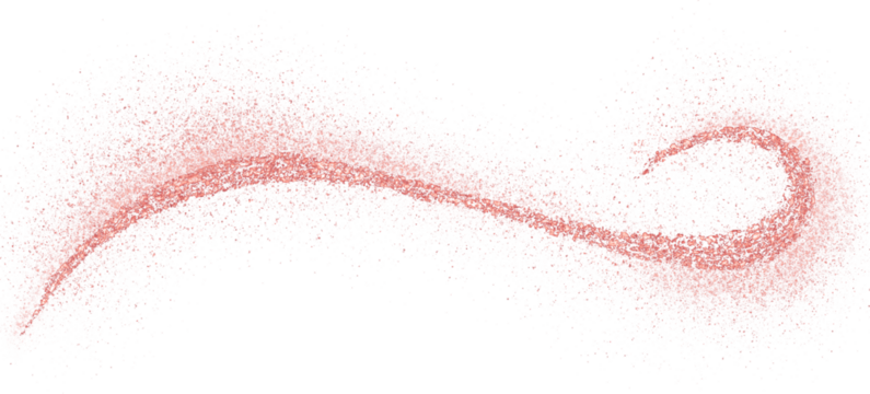 Rose gold glitter hand-drawn curve line abstract