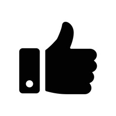Hand Thumb Up icon. Arm gesture. Symbol for application, design, websites, presentation. Isolated on white background
