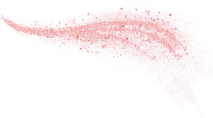 Rose gold glitter hand-drawn curve line abstract