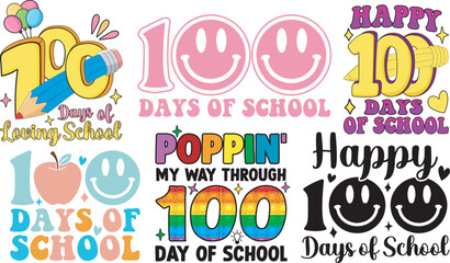 100 Days of School SVG Bundle -100 Days of School SVG, Vector Design, 100 Days of School Vector SVG File, 100 Days of School Shirt SVG, 100 Days of School mug SVG
