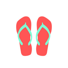 flip flops isolated on white, ojotas, chanclas, chancletas, verano, zapatos, zapatillas, crocs, arena, summer, sol, calor, pileta, pool, agua, poolparty, party, summer party, icon flip flops, vector