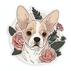 Puppy Dog Valentine's Day Sticker Collection AI-generated.
