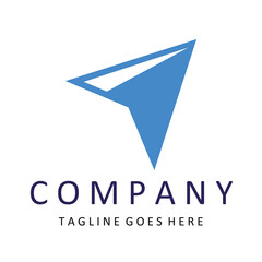 Arrow logo. Abstract shape logo for company name