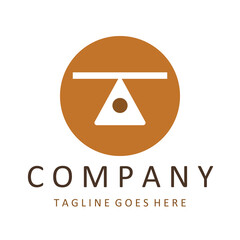 Abstract balance vector logo design template.