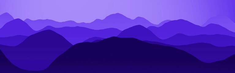 Fototapeta na wymiar modern purple peaks in time of sun to set computer art texture background illustration