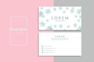 Vector abstract creative business cards (back and front set template)	
