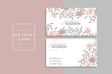 Vector abstract creative business cards (back and front set template)	
