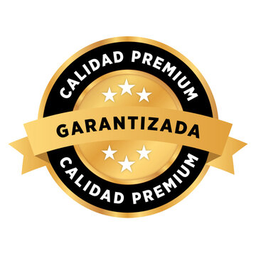 Etiqueta calidad premium garantizada