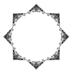 frames in vintage style with elements of ornament, art, pattern, background, texture