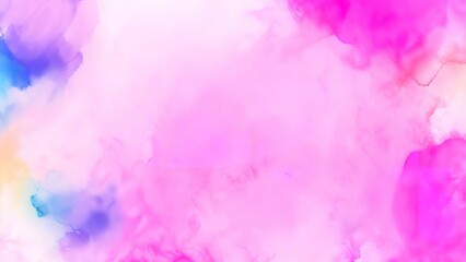 Obraz na płótnie Canvas Fluid ink watercolor pink background.