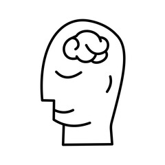 Brain, meditation, sleep, vector illustration