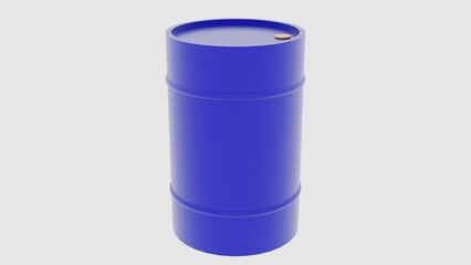 Fuel barrel created in 3D program