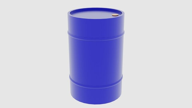 Fuel barrel created in 3D program