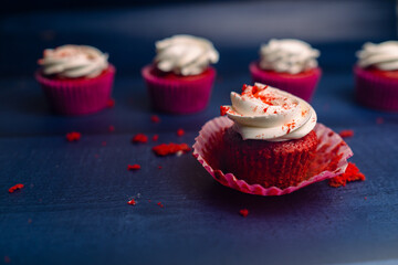 cupcakes with whipped cream