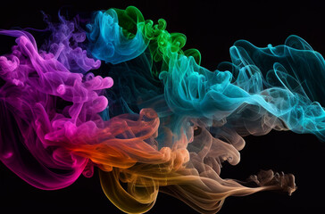 Colorful Smoke, Colorful Fog, Abstract background smoke wallpaper