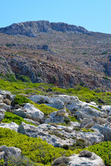 Fototapeta na wymiar Berglandschaft auf der Halbinsel Gramvousa, Kreta (Griechenland)