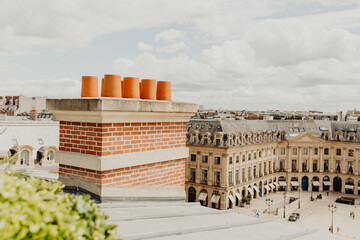 La majestueuse Place Vendôme vue du toit du palace