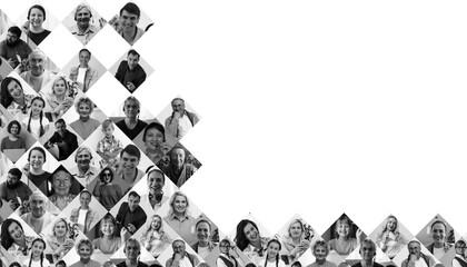 Group of people in front of a background