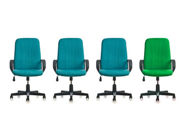 Office chairs in promotion concept