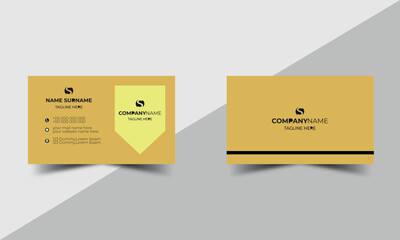 Free vector clean Double-sided Creative business card template