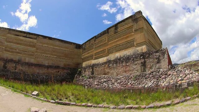 Time lapse view of Mitla archaeological site, Oaxaca, Mexico.