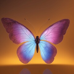 beautiful butterfly on an isolated background, fantasy, ai