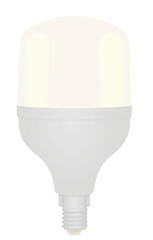 Led wide bulb. vector illustration