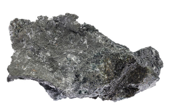 native lead cluster from Garpenberg Mine, Sweden isolated on white background